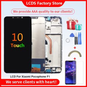 LCD For Xiaomi Pocophone F1 LCD With Frame Display Screen For POCO F1 Screen Display